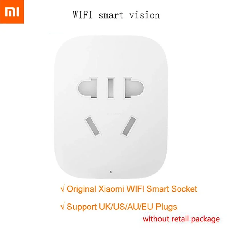 Smart Home Zestaw - Xiaomi MIJIA スマートワイヤレス WIFI ソケットプラグアップグレードリモートコントロールタイミングスイッチパワーカウントスマートホームアプリ用パッケージなし