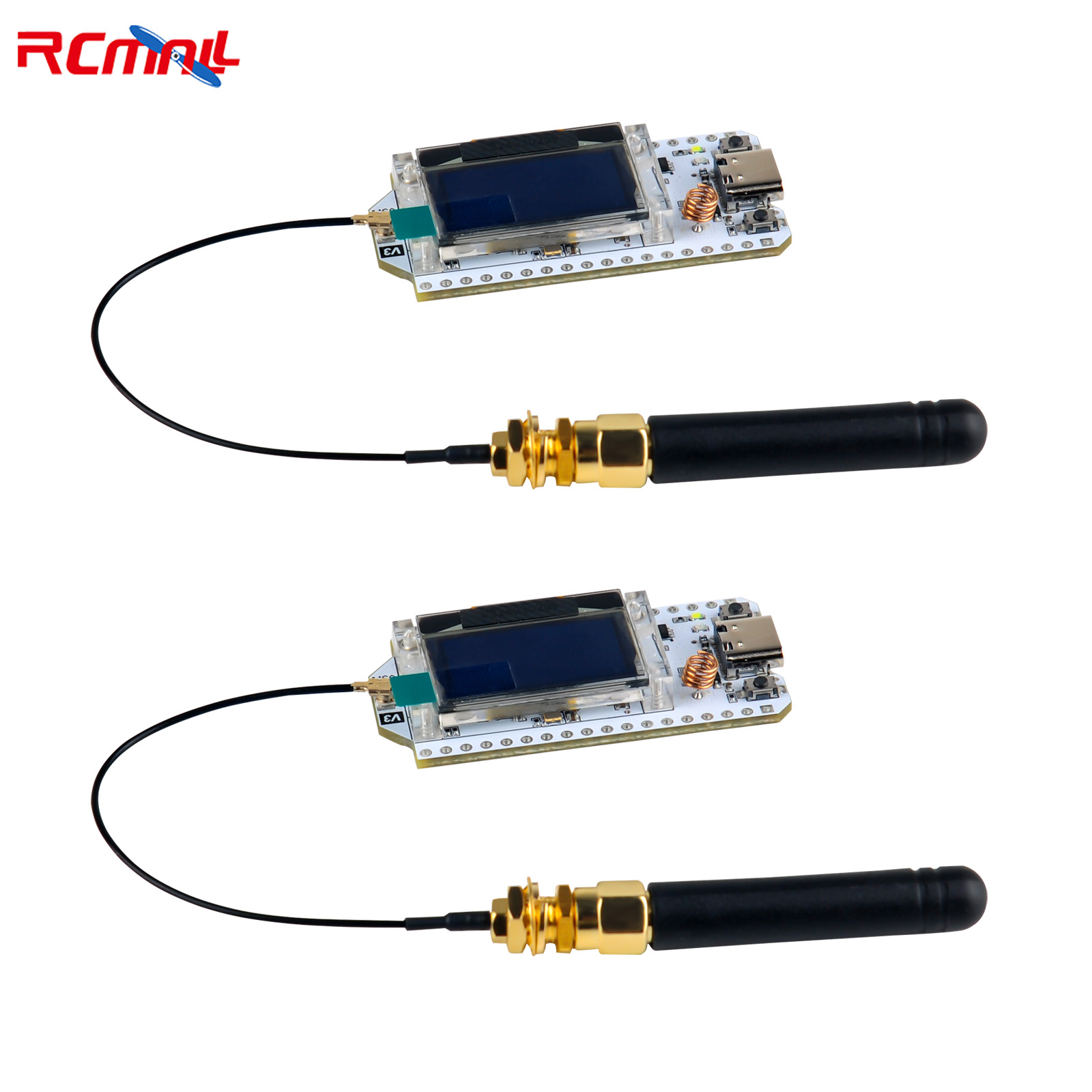 Smart Home Kits - Lora32-インテリジェントホーム用の開発ボードキット,oledディスプレイ,btとwifi,arduino,iot,sx1262,v3,868mhz,915mhz,0.96インチ,2個