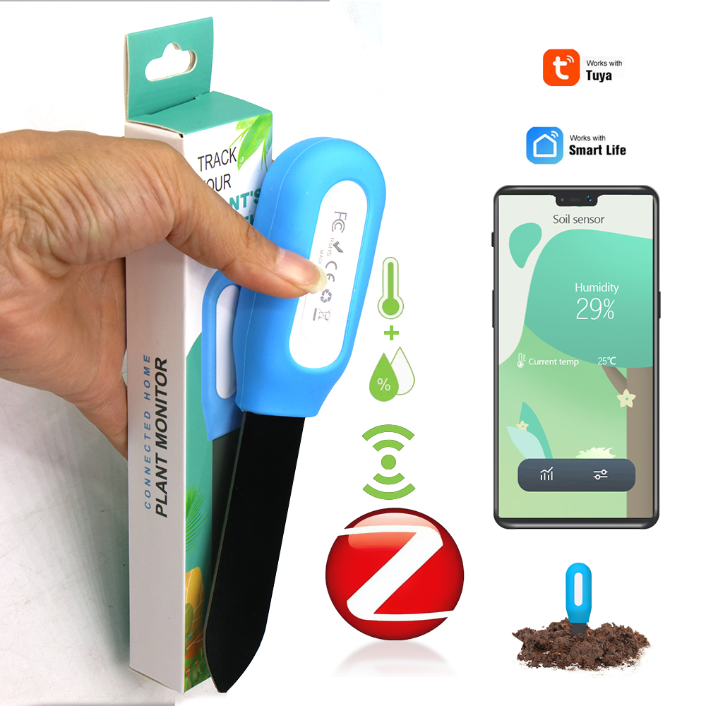 Smart Home Monitoring - スマート Zigbee 土壌センサー 家庭菜園 温室 植物