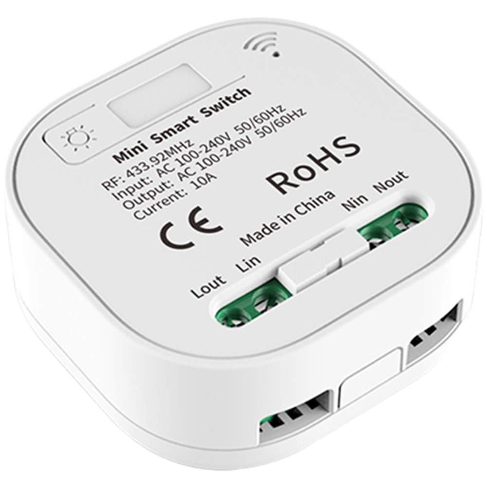 Smart Home Box - 1PC セルフパワー RF433 ワイヤレスリモートコントロールスイッチ配線不要スマートホーム照明標準スイッチボックス用