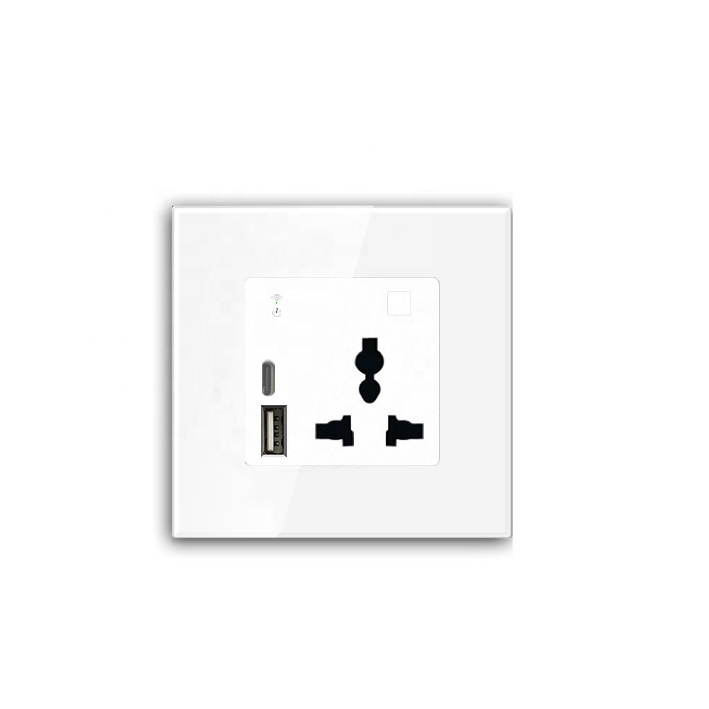 Smart Home Box - スマートホームシステム WIFI対応 壁コンセント USB/Type-Cポート付き スマホ収納ボックス 13Aコンセント