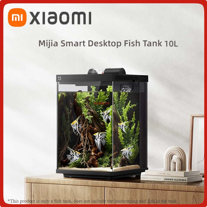 Smart Home Zestaw - XIAOMI MIJIAスマートデスクトップ水槽 10L アプリ経由遠隔給餌 プロ仕様ろ過システム Mi