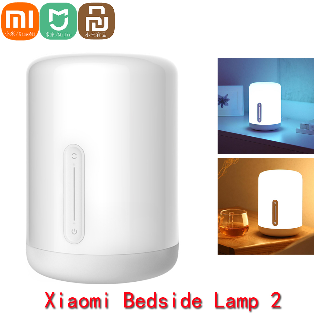Smart Home Zestaw - 新しい Xiaomi Mijia スマートベッドサイドランプ 2 ナイトライト音声制御タッチスイッチレッド