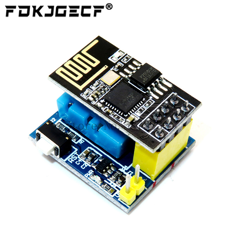 Smart Home Esp8266 - インテリジェントな温度および湿度センサーモジュール,p8266,ESP-01,dht11,ESP-01S,wifi,nodcuu,iot