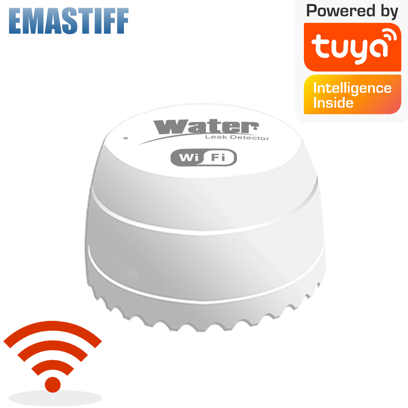 Wifi Water Leak Detector - Wifi水漏れ検知器 漏水センサー アラーム 漏水検知器 40DBサウンド Tuyaスマートアプリ対応