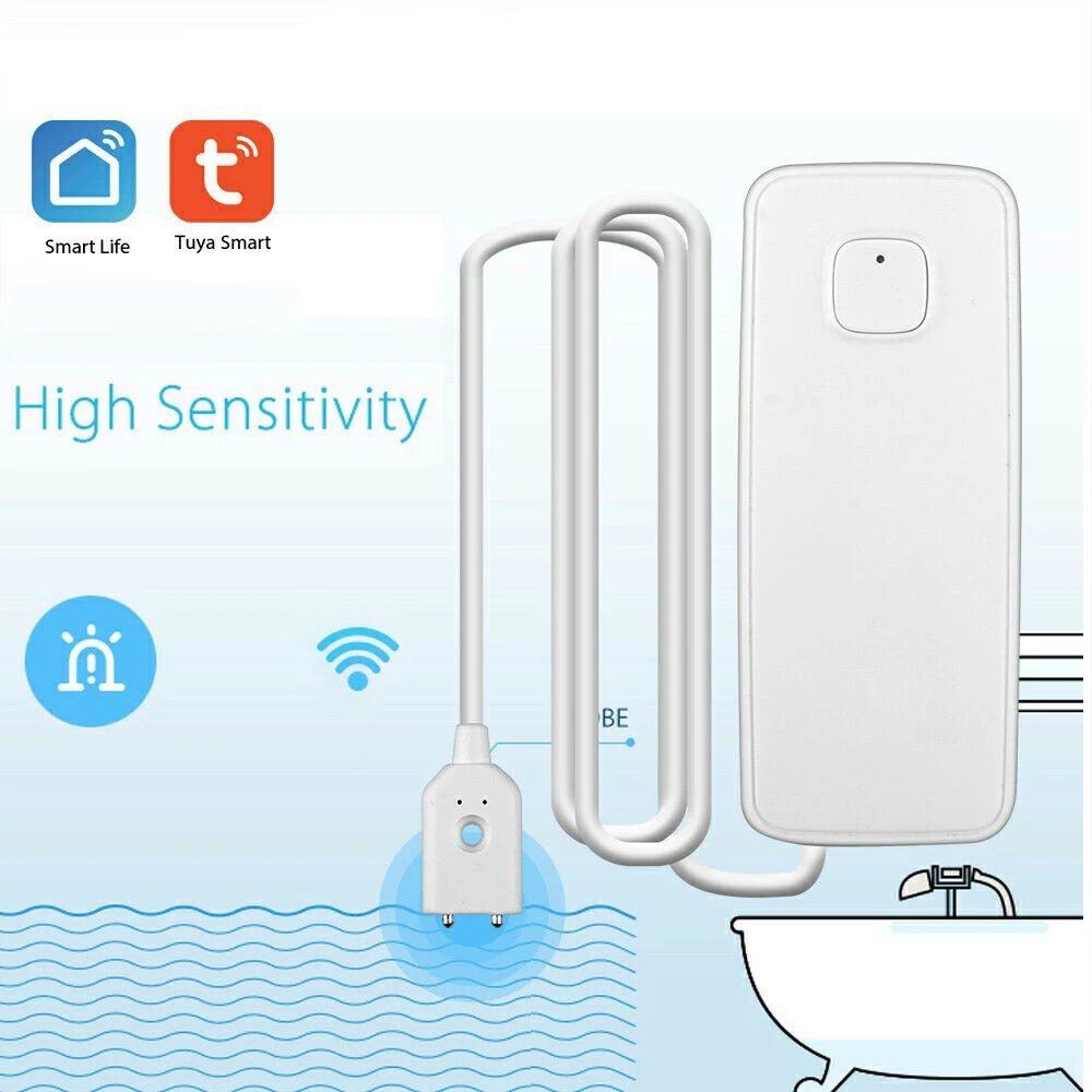 漏水警報器センサー,水漏れ検知器,オーバーフロー,洪水漏れア - Wifi Water Leak Detector のレビューと価格
