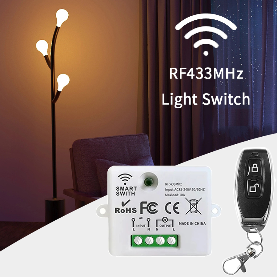 RF 433MHz ワイヤレスリモートコントロールスイッチス - Smart Light Switch のレビューと価格