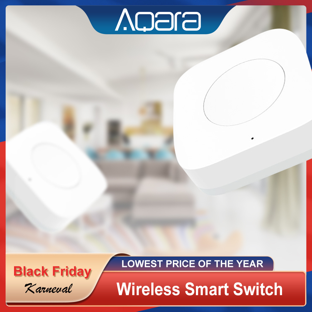 Aqara-スマートホームセンサー,ワイヤレスミニスイッチ, - Smart Home Zestaw のレビューと価格