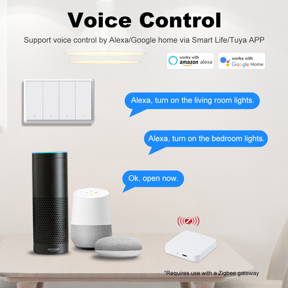 マンホットスマートzigbeeスイッチ、ニュートラル配線不要 - Smart Light Switch のレビューと価格