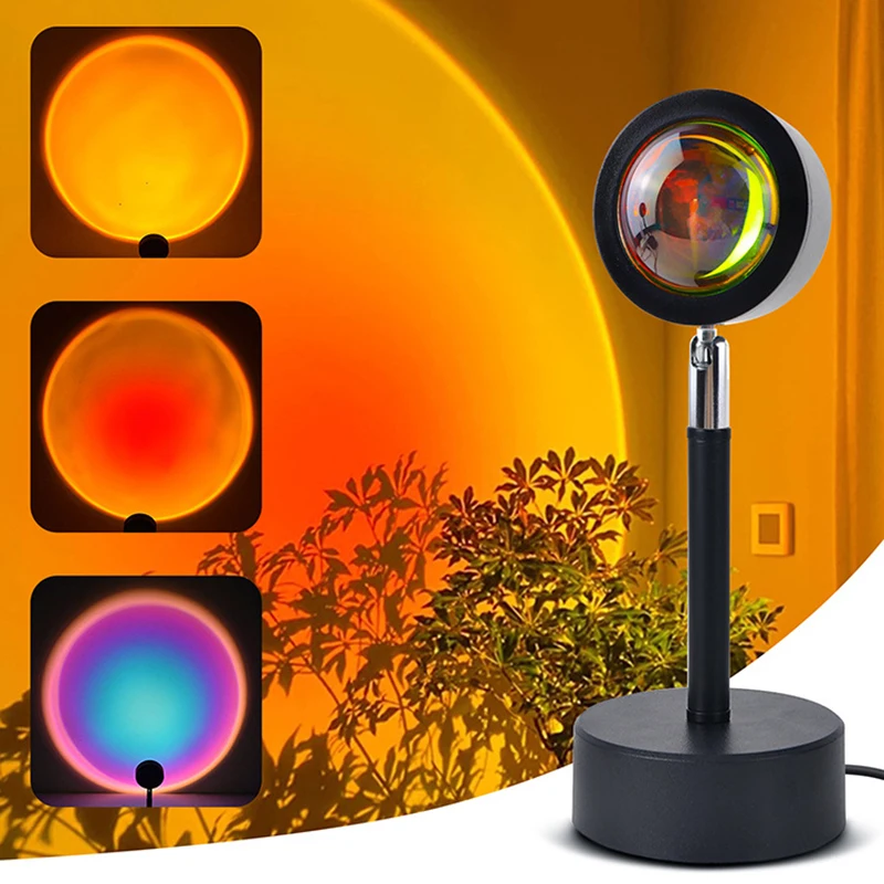 スマートLEDサンセットランプ,カラフルな変更ランプ,Blu - Smart Home Decor のレビューと価格
