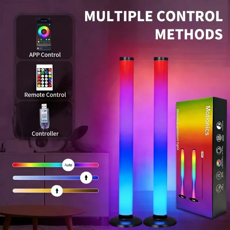 RGB LEDライトバー USB給電式、スマートTVアンビエ - Smart Home Decor のレビューと価格