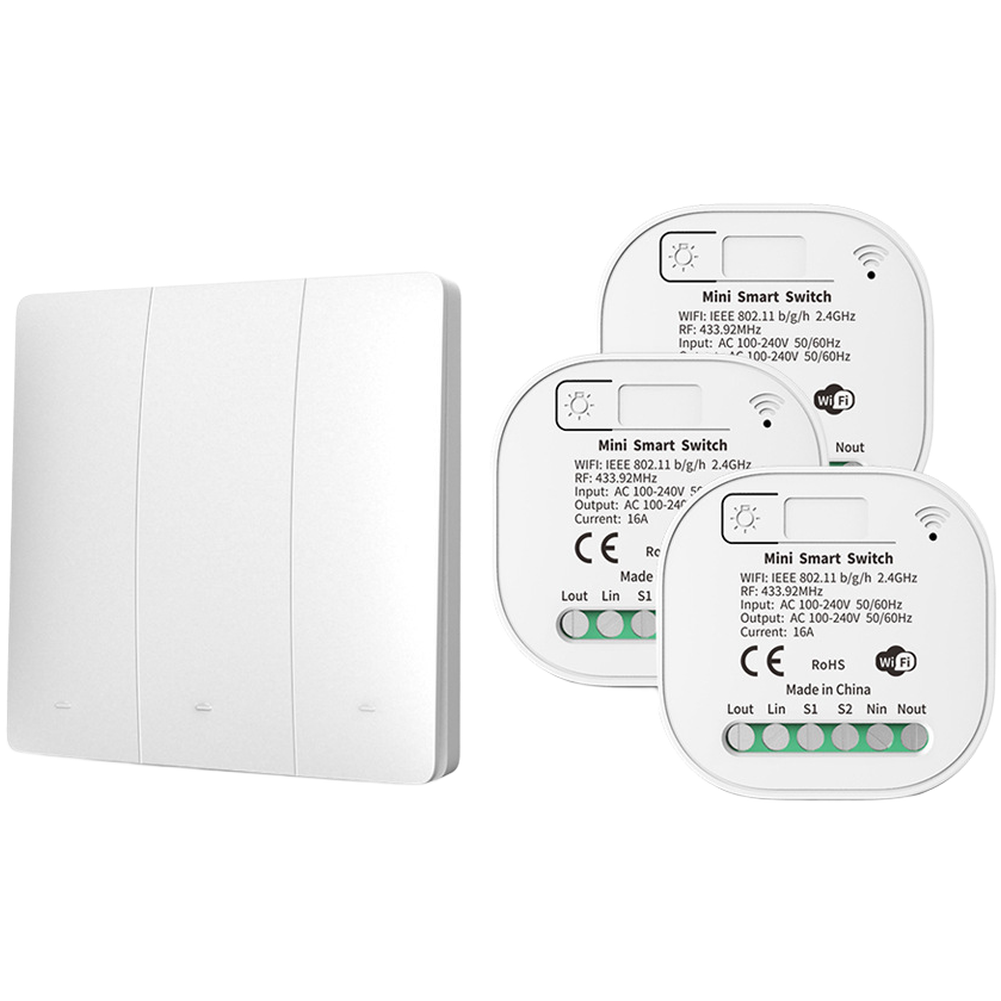 1PC セルフパワー RF433 ワイヤレスリモートコントロ - Smart Home Box のレビューと価格