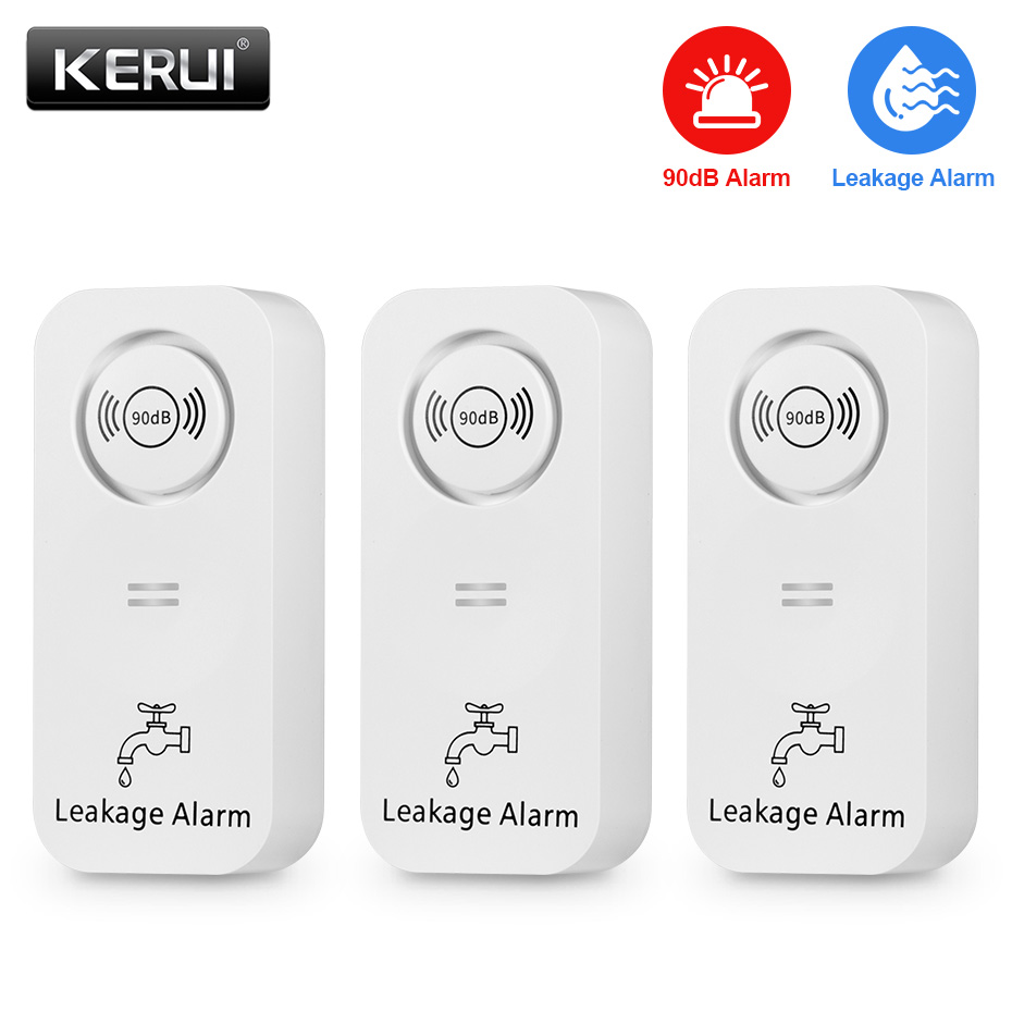 Kerui-ワイヤレス水センサー,漏れ検知器,キッチン,バス - Wifi Water Leak Detector のレビューと価格