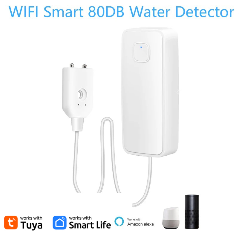 Tuya-インテリジェントな漏水センサー,オーバーフローレベ - Wifi Water Leak Detector のレビューと価格