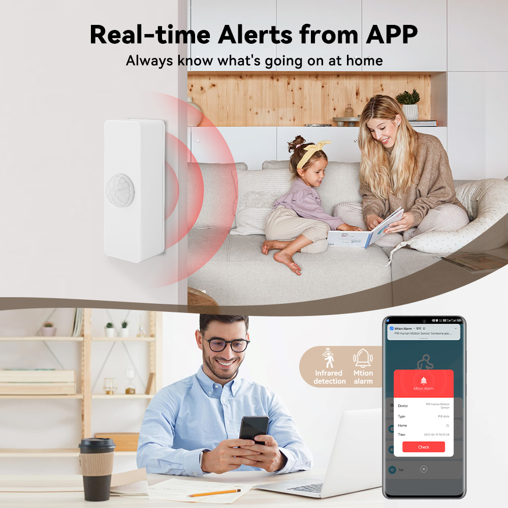 Tuya スマート PIR モーションセンサー スマートホー - Smart Home Monitoring のレビューと価格