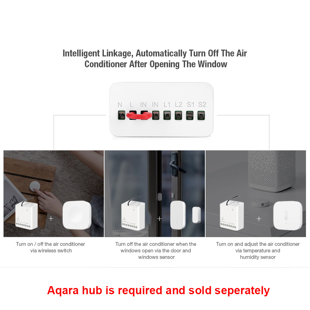 オリジナル Aqara スマート双方向制御モジュールリレース - Smart Home Zestaw のレビューと価格