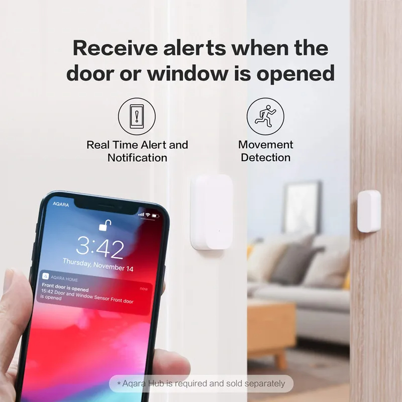 Aqara-ドアと窓のセンサー,Zigbeeアプリケーション - Smart Home Xiaomi 2 のレビューと価格