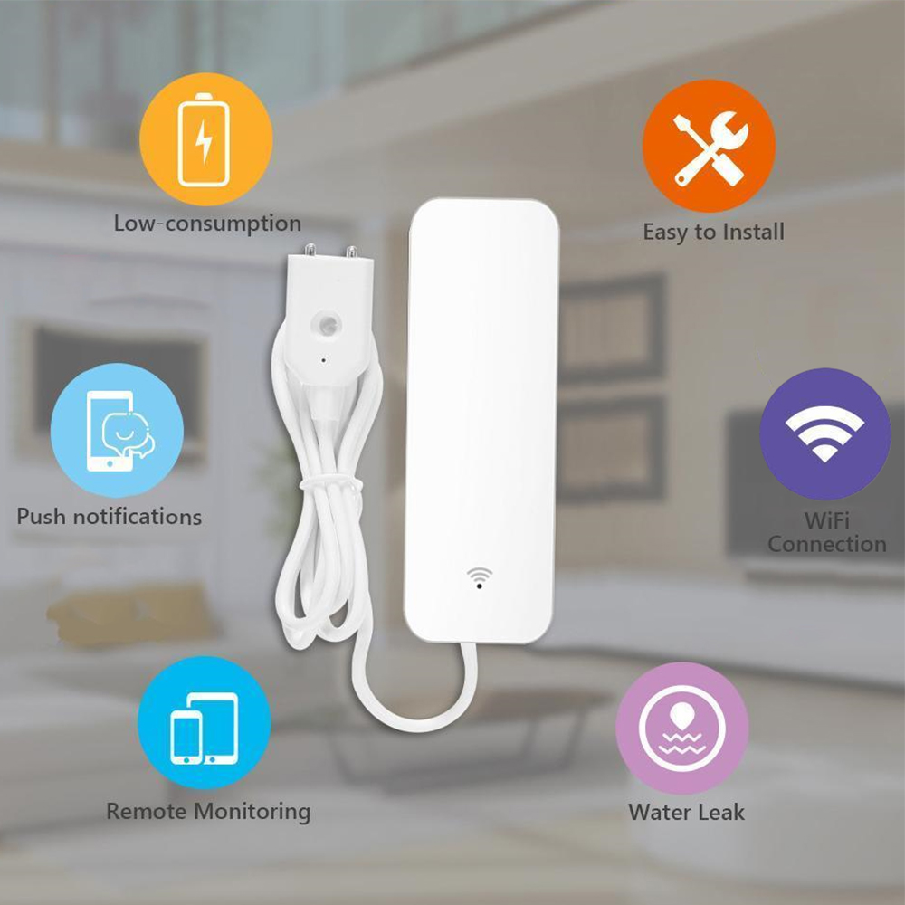 Tuya WiFi 漏水センサー、漏水検知器、Smartli - Wifi Water Leak Detector のレビューと価格