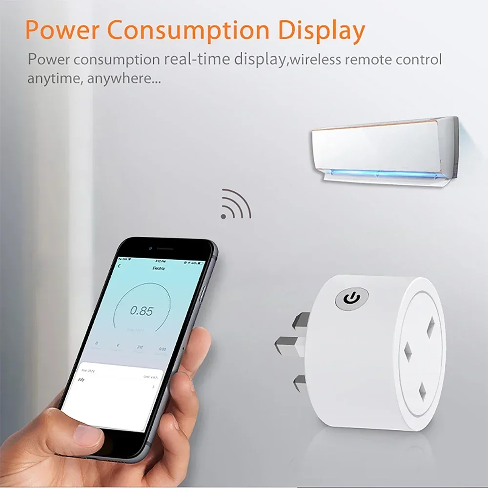 Zigbeeスマートプラグ 16A イギリス規格コンセント  - Smart Home Monitoring のレビューと価格