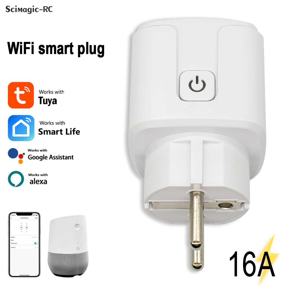 Tuya スマートプラグ WiFi ソケット 16A 電力監 - Smart Home Monitoring のレビューと価格