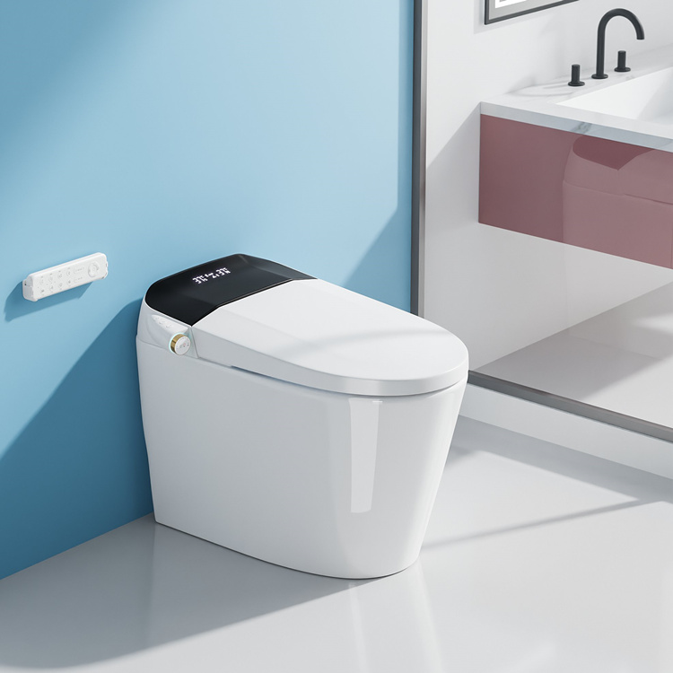 家庭装飾浴室スマート電子自動洗浄センサー付き水洗トイレ - Smart Home Decor のレビューと価格