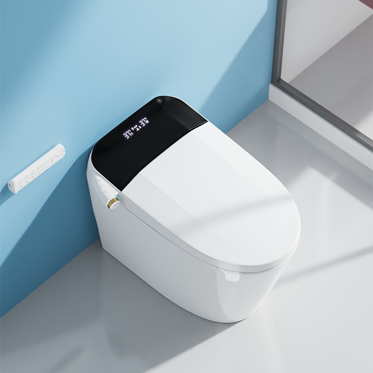 家庭装飾浴室スマート電子自動洗浄センサー付き水洗トイレ - Smart Home Decor のレビューと価格
