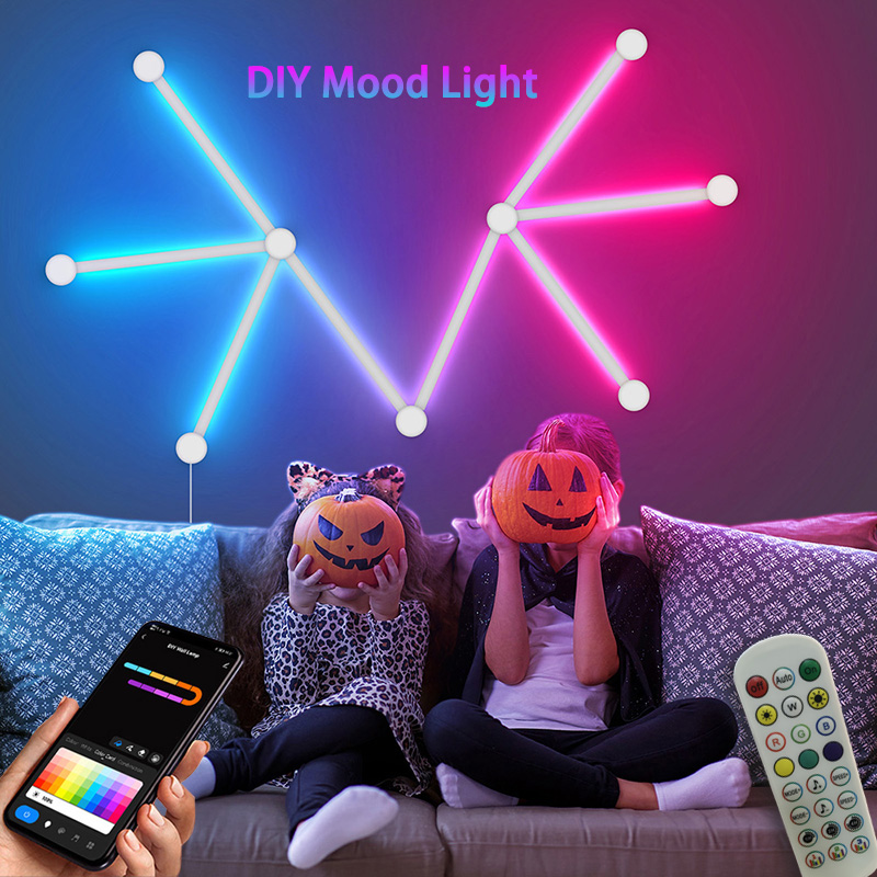 スマートRGBウォールランプ、Bluetoothアプリ接続L - Smart Home Decor のレビューと価格