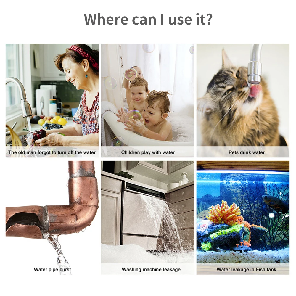 Tuya WiFi Zigbee 水センサー スマート漏水検 - Wifi Water Leak Detector のレビューと価格