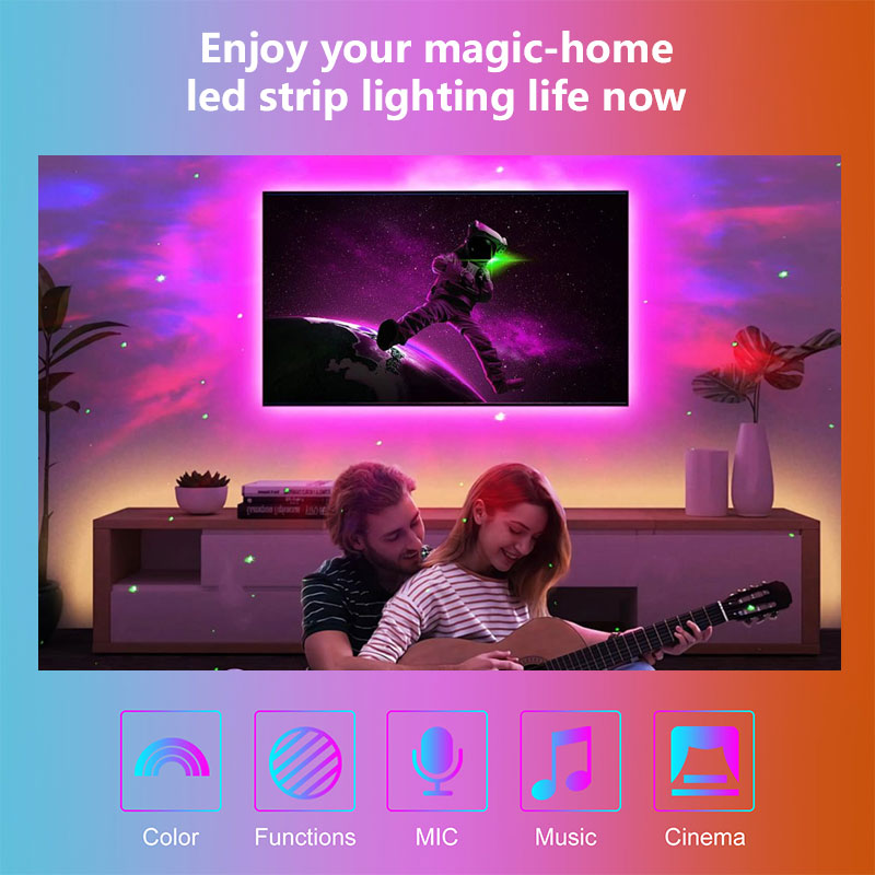 STTLスマートRGB LEDテレビストリップライト 2.5 - Smart Home Decor のレビューと価格