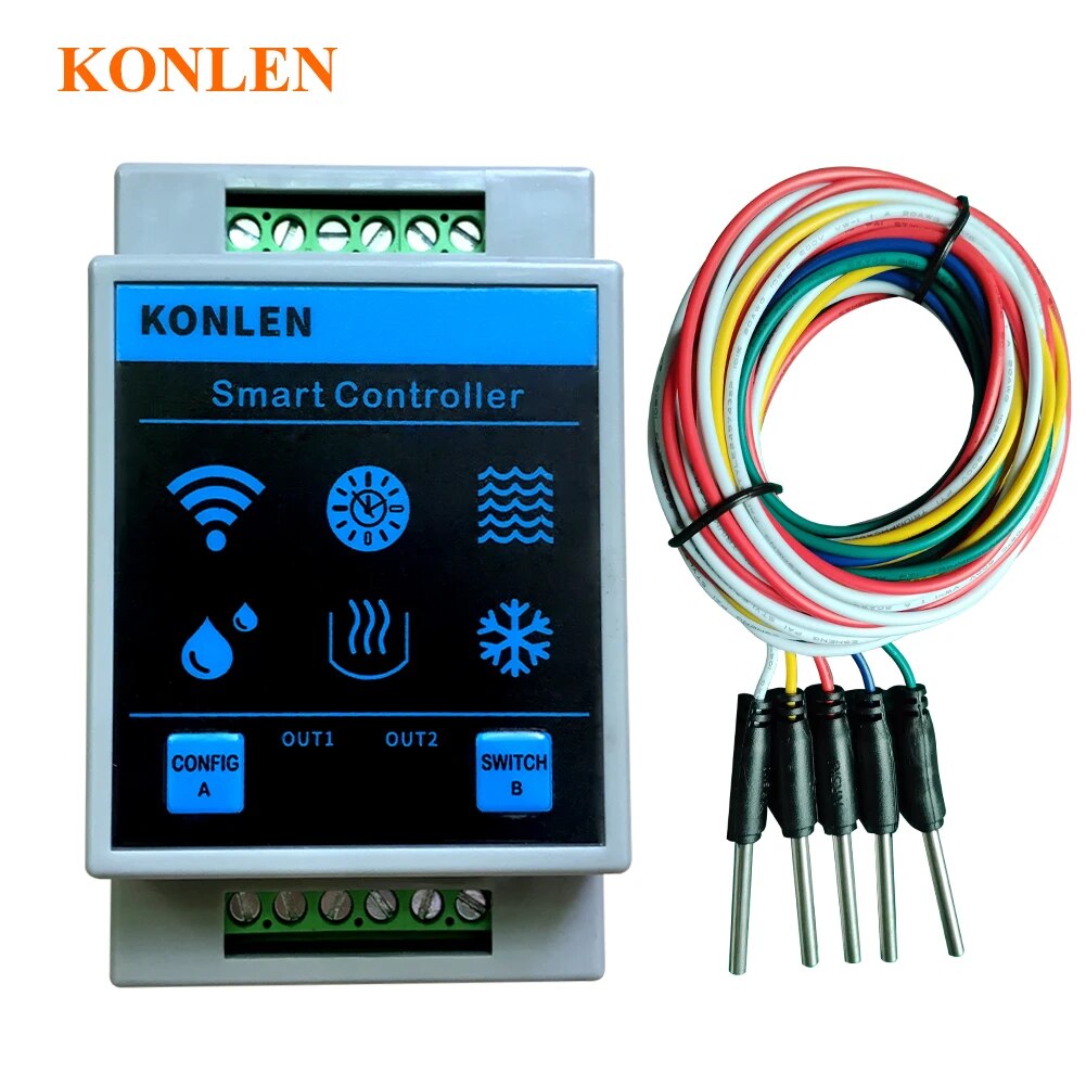 KONLEN Tuya 水位センサー WIFI コントローラ - Wifi Water Leak Detector のレビューと価格