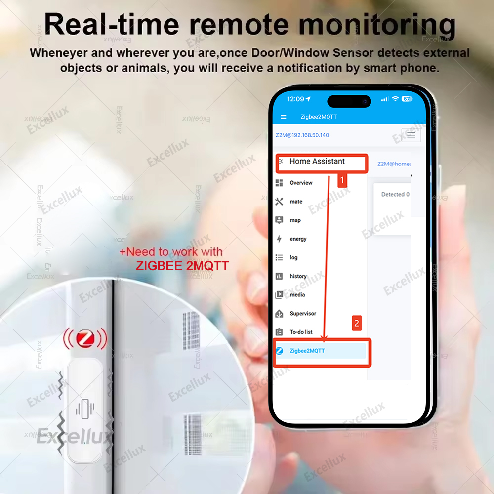 Zigbee スマート振動センサーホームセキュリティ保護リア - Smart Home Monitoring のレビューと価格