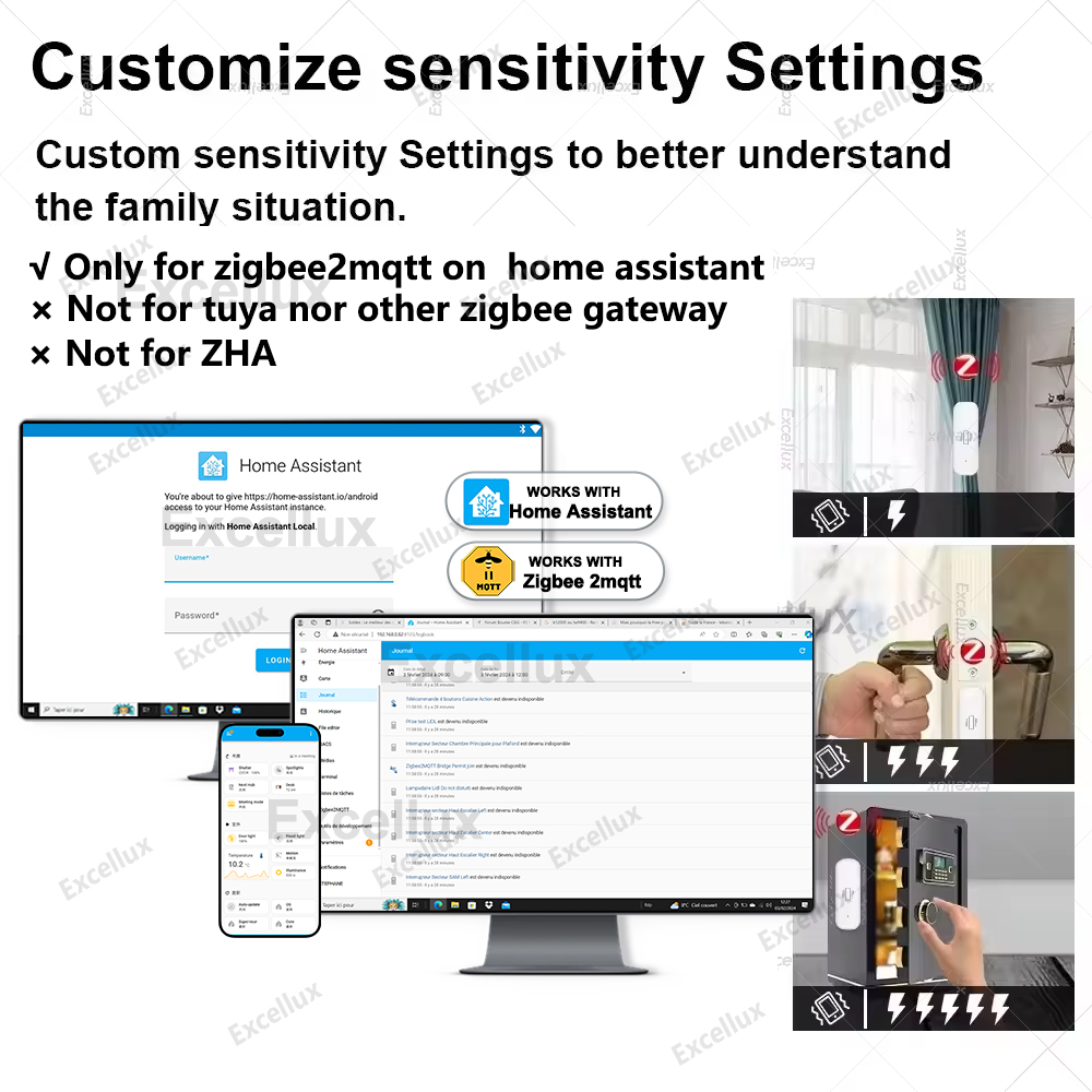 Zigbee スマート振動センサーホームセキュリティ保護リア - Smart Home Monitoring のレビューと価格
