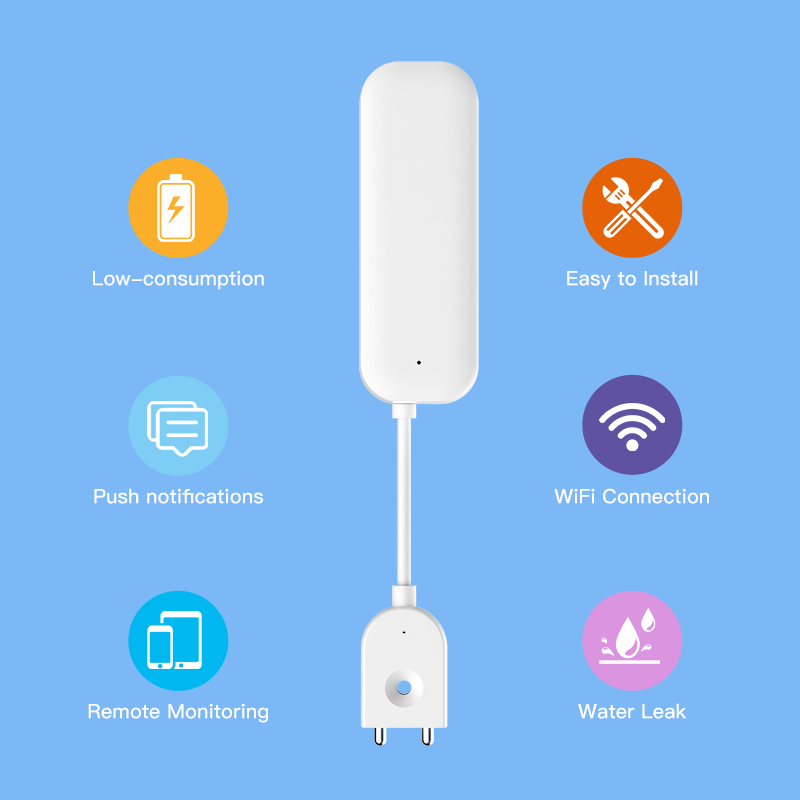 Tuya WiFi ZigBee 水センサー漏れ警報洪水漏水 - Wifi Water Leak Detector のレビューと価格