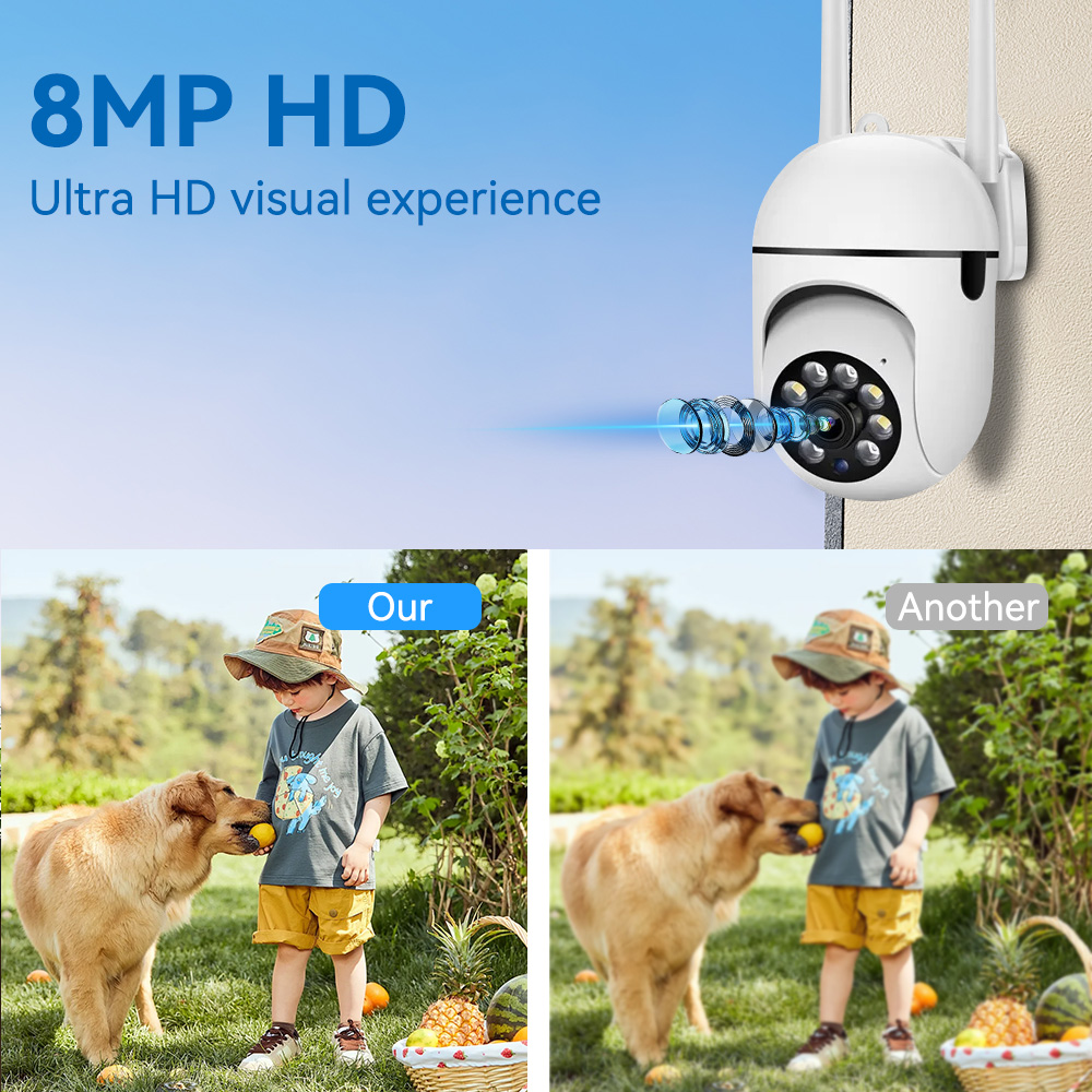 8MP 2.4G Wifi IP CCTVカメラ カラーナイ - Smart Home Windows App のレビューと価格
