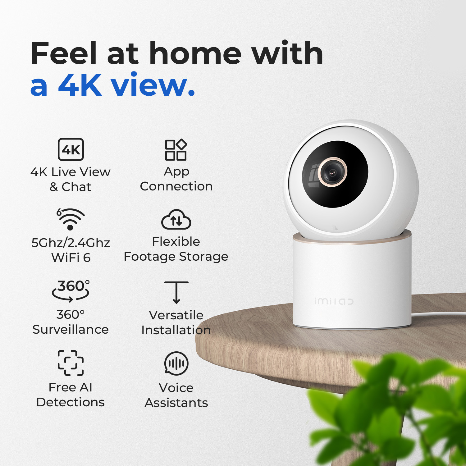 IMILAB C40 8MP スマートカメラ 5G WiFi - Smart Home Windows App のレビューと価格