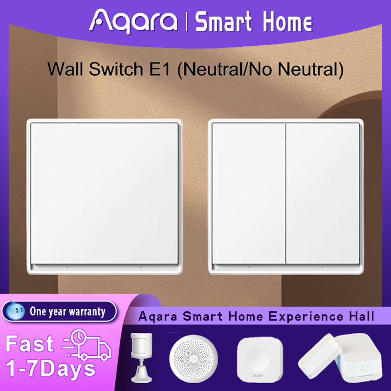 オリジナル Aqara 壁スイッチ E1 バージョンスマート - Smart Home Xiaomi 2 のレビューと価格