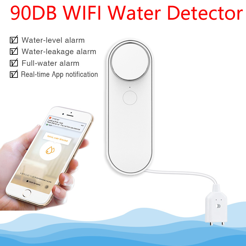 3 メートル/5 メートル WiFi 漏水検知器 90DB  - Wifi Water Leak Detector のレビューと価格