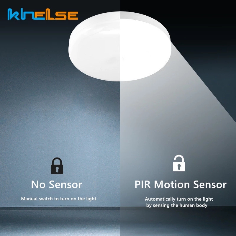 超薄型防水led天井30ワット20ワット15ワットpirモー - Smart Light Switch のレビューと価格