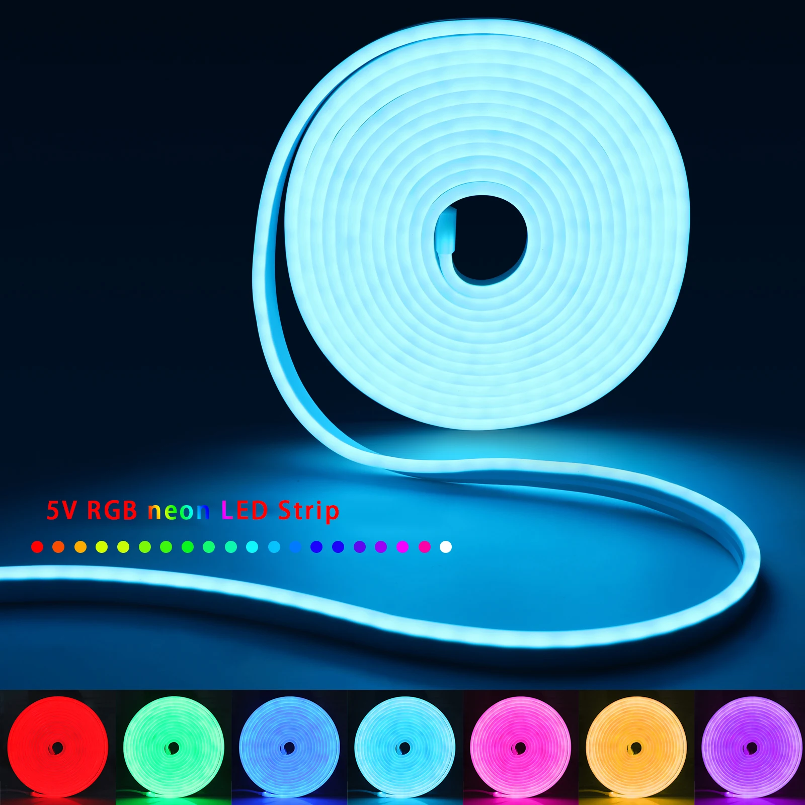 1-5m RGB LEDネオンストリップライト 5V USB - Smart Home Room のレビューと価格